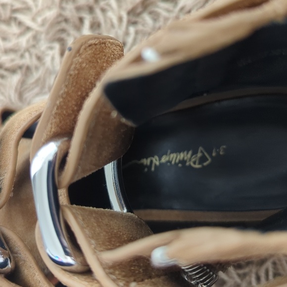 3.1 Philip Lim Brown suede cutout Adis ankle boots - Picture 8 of 11